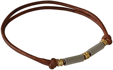 Adjustable Leather and Guitar String Bracelet - Ball Ends