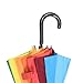 Rainbrace Unisex Rain Umbrella Long-handle Rainbow Fashion, Windproof Umbrella Arc 46-Inch with 10 Ribs