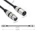 EBXYA XLR Cable 6 Ft Short 10 Color Packs - Mic Cable with XLR Male to Female Patch Cable,