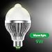 iRainy E27 Infrared Motion Sensor Pir Warm Light Bulb Lamp Auto Switch Stairs Light (9)