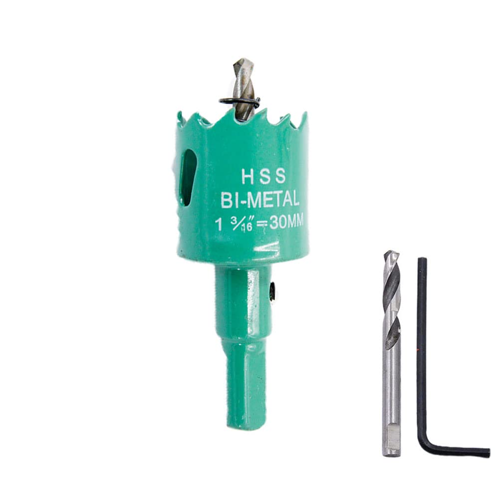 30mm Hole saw LAIWEI hole cutterhole cutter,1.18 Inch HSS Annular Hole Saw Cutter Drill Bit,holes in wood,gypsum board,aluminum profiles, PVC and other materials(1-3/16")