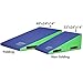 Greatgymats Large Folding Incline Mat Gymnastics Cheese Wedge Tumbling Play Gym Mats for Kids,60