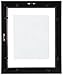 Gallery Solutions 11x14 Black Floating Display of 8x10 Image Picture Frame, 11 inches x 14 inches