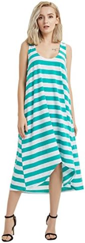 Ovetour Womens Bikini Cover up Sundress - Beach Sun-Protective Midi Dress
