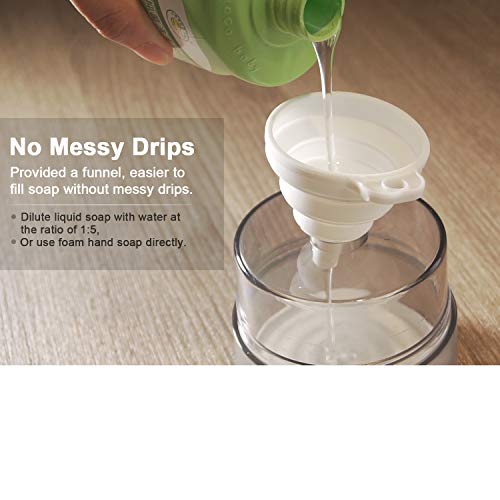 BuGuBuGu Automatic Soap Dispenser, Foam Soap Dispenser Touchless, AntiClogging Foaming Hand