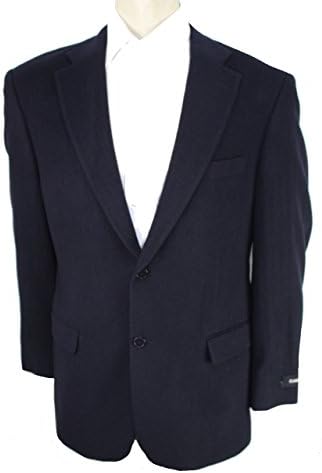 Claiborne Mens Wide Lapel Blazer (Dark Navy, 42 Regular)
