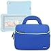 Evecase All-New 7 Kids Edition Tablet Sleeve, Ultra Portable Handle Carrying Portfolio Neoprene Sleeve Case Bag for Amazon Fire HD 6/7 Kids Edition, 6'' / 7 inch HD Display - Blue