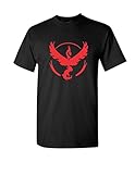 Uink Pokemon Go Team Valor Men's Funny T-shirt Black S