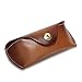 Boleke Unisex Handmade Genuine Leather Eyeglass Case Vintage Sunglasses Eyewear Protective Holder