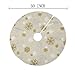 VGIA 48 inch Christmas Tree Skirt with Snowflake Pattern Christmas Decoration