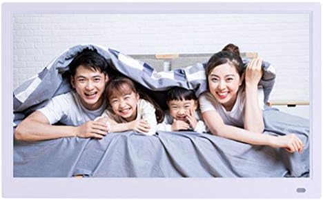 GSPOR 15.6" Digital Photo Frame, IPS Full View 1080P HD Video Playback, with Remote Control,White
