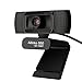 Auto Focus Webcam 1080P, Zoom Skype Web Camera Noise Cancelling Microphone, Skype Zoom Web Cam Full HD for PC Laptop Computer, Plug Play for Windows 10/8 / 7 Mac OS X, Wide Angle Autofocus