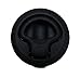 PES Slam Latch Flush Door Pull Latch Black Plastic Flush Ring Push-to-Close Latch Non-Locking, 0.08