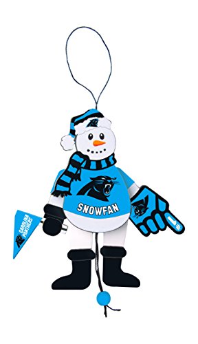 NFL Carolina Panthers Snowman Ornament