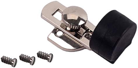 Alnicov Adjustable Clarinet Thumb Rest With Black Map Protector & Screws For Bb Clarinet Players Silver, Silver,Black - Image 5