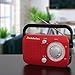 Studebaker SB2001 Portable AM/FM Radio (Red)
