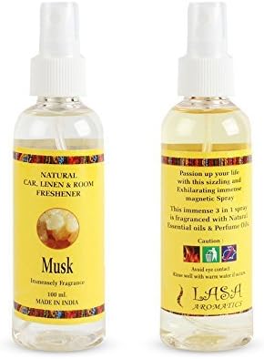 Musk Fragrance 100% Natural Pure Car Linen And Room Freshener Atomizer Spray - 100 ml