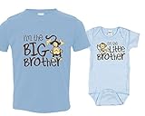 Monkey I'm the Big Brother & I'm the Little Brother, Includes Size 2 and 0-3 mo