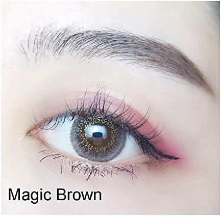 Women’s Pair Eye Colored Change Eye Accessories One Pair(2 Pieces) (Magic Brown)