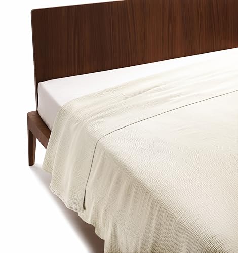 GUZZINI Classic - Colcha de 220 x 260 cm, 100% algodón con certificado ÖkoTex, ligera y suave, manta de peso transpirable, ofrece una gran comodidad en cualquier época del año, ropa de cama de algodón
