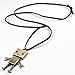 Jane Stone Vintage Lovely Robot Pendant Long Leather Wrap Bot Necklace Unisex Personalized Hot Topic Jewelry Birthday Gift(Fn1803)