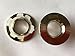 ELITE Bathroom Ceramic Vessel Sink Brushed Nickel Finish Solid Brass Overflow Cap Insert in Hole Round Cap 2 Pack