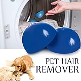 Pet Hair Remover Reusable Lint Removal Fur Catcher Remove Hair from Dogs and Cats for Laundry Dryer, Furniture, Couch, Carpet, Clothing (Blue)