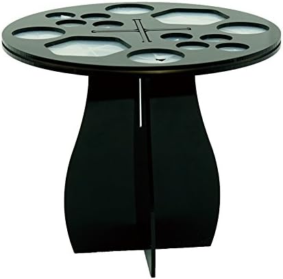Realdios 14 Hole Makeup Brush &amp;Nail Art Brushes Holder Organizer Tree Brush Dryer Folding Collapsible Air Drying Tower Storage Rack (Black-14 hole)