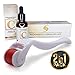 Derma Roller Cosmetic Micro Needle Instrument Kit For Face With FREE Vitamin C Serum 25% Hyaluronic Acid, .25mm 540 Titanium Microneedling Facial Kit - Also Includes Free Storage Case