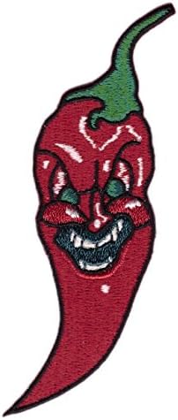 Evil Chili Season Pepper Red Devil Tattoo Punk Emo Jacket Decorative Patch by Titan One