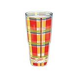 Tervis Fiesta Poppy Plaid Tumbler, 24-Ounce