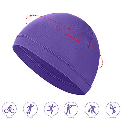 9 Pieces Mens Bicycle Cap Summer Youth Cooling Skull Cap Helmet Liner
