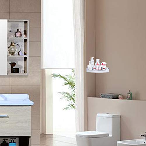 image for Glendan Corner Shower Caddy Bath Shelf Organizer, White Shower Shelf, 