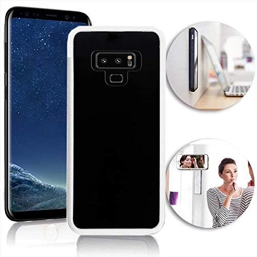 Liqucase Anti-Gravity Selfie Case for Samsung Galaxy Note 9, Hands Free Nano Suction Stick to Glass, Whiteboards, Tile and Smooth Flat Surfaces, Car GPS (White)