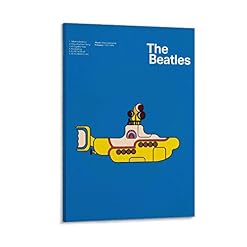 XYDQ Poster sur toile The Beatles Yellow Submarine – Art mural – Impression moderne – Décoration de chambre de famille… - Les Beatles, Paul McCartney, John Lennon, RIngo Starr, George Harrison