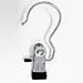 Huji Laundry Hanging Hooks Clothes Boots Chrome Pins Clips Hangers (Set of 12, Hanging Clips)
