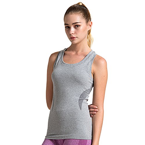 SEKERMAET Women's Fitness Workout Sport Tank Tops, Activewear Gym Yoga Seamless Camisole Dry Fit