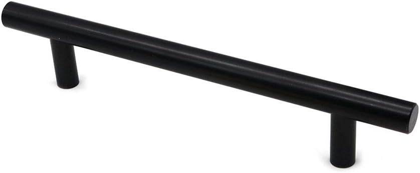 Set of 10 NUZAMAS Matt Black Cabinet Door T-Handles and Pulls, Furniture Drawer Handles, Zinc Alloy, 177mm Long - Image 3