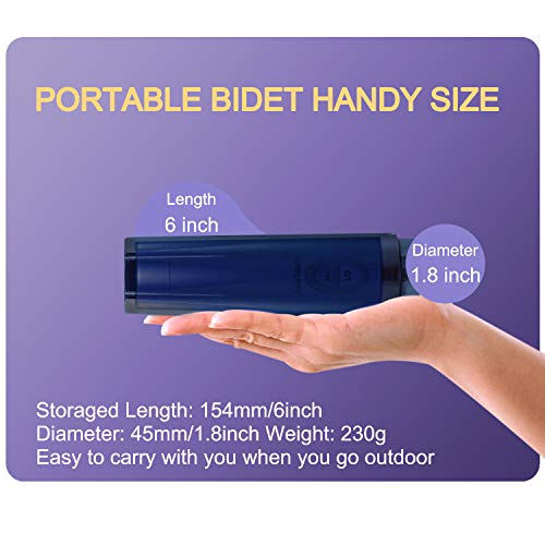 2 Pack Portable Travel Bidet,Handheld Personal Bidet Electric Mini Bidet Sprayer with USB Cable Toilet Hygiene Portable… - Image 3