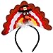JOYIN 2 Pack Thanksgiving Turkey Drumsticks & Turkey Headband Combo Set, Holiday Headbands for Thanksgiving Accessories and Party Favors (One Size Fits All)