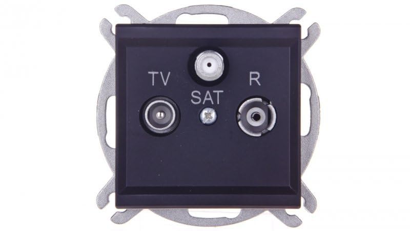 Ospel GPA-RS/m/33 Socket Black IP20, 71 mm 35 mm 71 mm 104 g