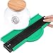 10 Inch Multi-functional Contour Gauge Plastic Profile Gauge Multifunctional Shape Duplicator Edge Shaping Measure Ruler for Professional Precise Measurement (Regular Wide, Green)