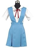 Ya-cos Cosplay Evangelion EVA Ayanami Rei Uniform Cosplay Costume Dress Outfit