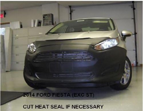 Lebra 2 Piece Front End Cover Black - Car Mask Bra - Fits - Ford Fiesta (except ST) 2014-2017 14-17