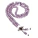 Tibetan Buddhist Vintage Style 108 Porcelain Prayer Beads Wrist Meditation Mala Bracelet (Purple)