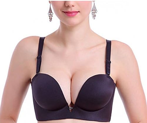 DayUP Bra Women Push Up Bra Backless Strapless Deep V Sexy Underwear Seamless Image Color 75 or 34
