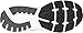 Brooks Mens Ghost 11 Running Shoe - Black/Graystone/Cherry - D - 10.0
