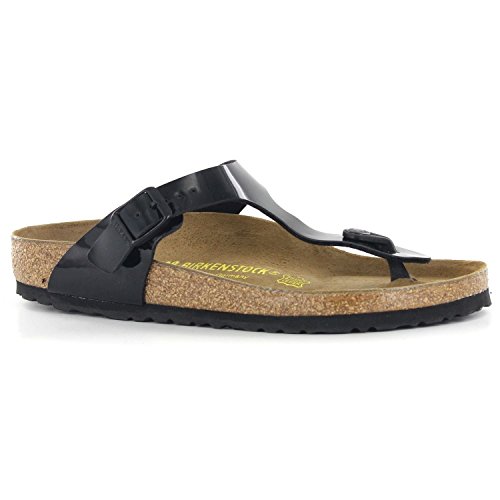 Birkenstock Women's GIzeh Thong Sandal, Black Patent, 42 M EU/11-11.5 B(M) US