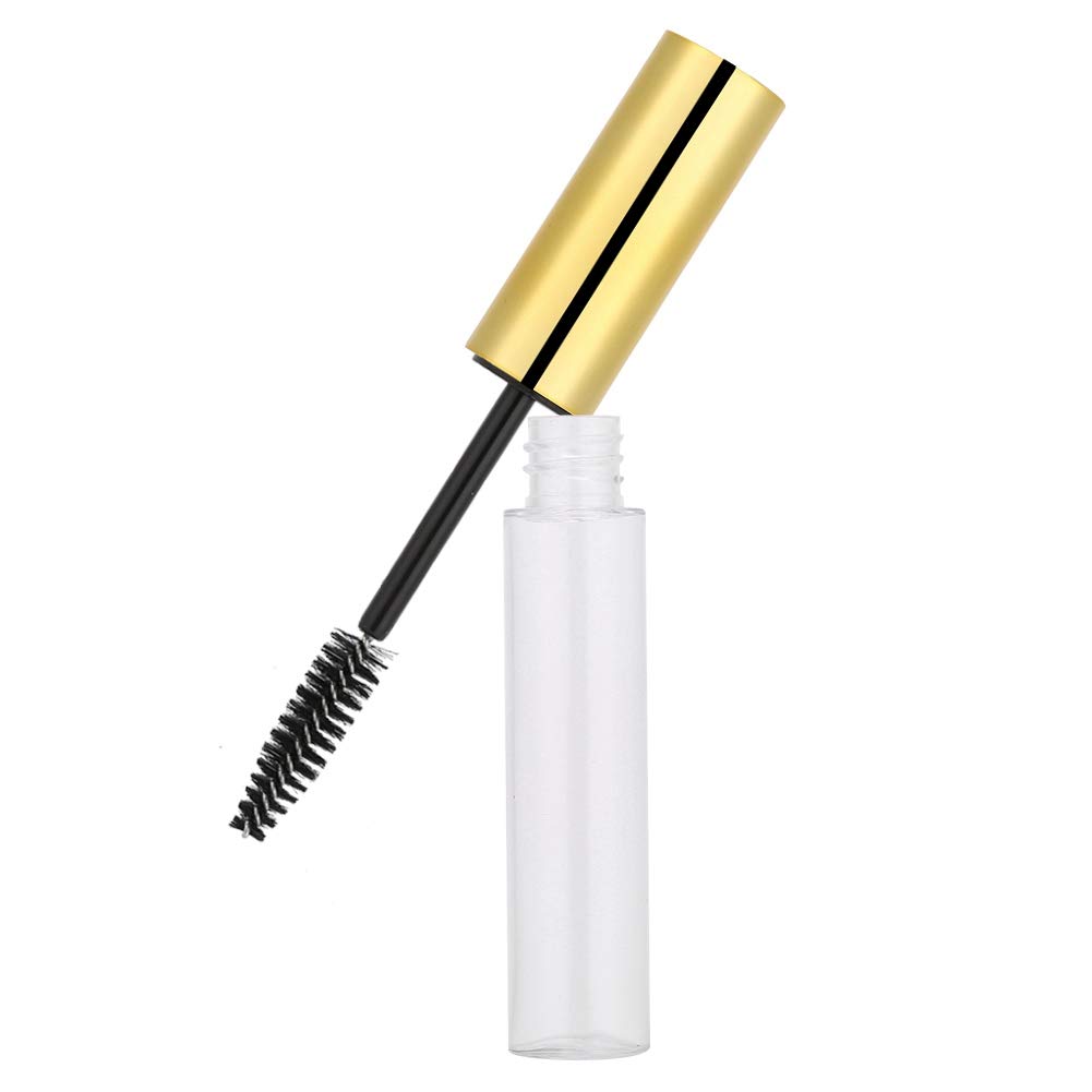 ANGGREK 10ml Empty Mascara Tube and Wand for Castor Oil Refillable Mascara Tube DIY Eyelash Cream Container Bottle Clear Mascara Bottle