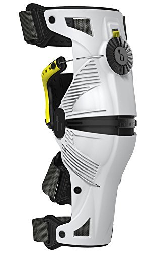 Mobius X8 Knee Braces-White/Acid Yellow-M